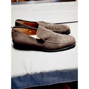 Bachrach Men‎ 12 Brown Suede Driving Loafers Moc Toe Slip‑On Casual Resort Shoes
